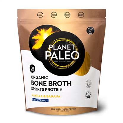 Organic Bone Broth Sports Protein Vanilla & Banana 480g