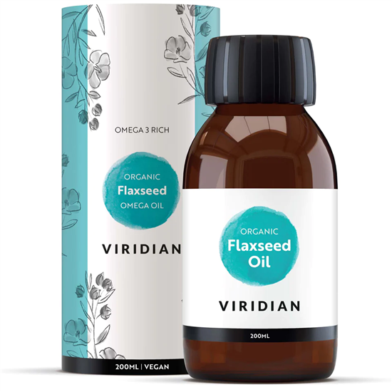 100% Organic Golden Flaxseed Oil 200ml