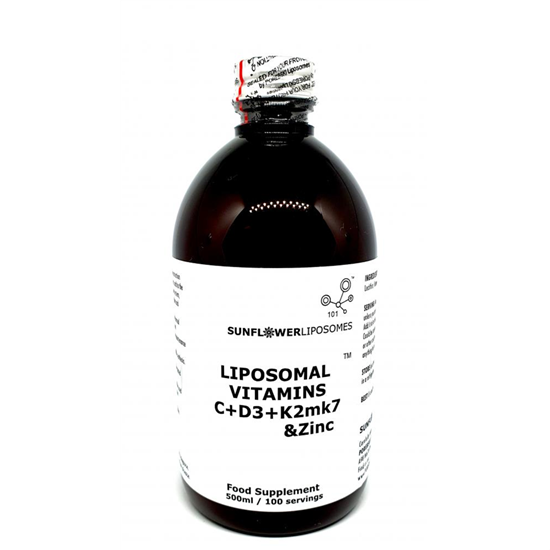 Liposomal Vitamins C+D3+K2mk7+Zinc 500ml